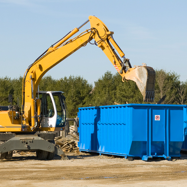 can i choose the location where the residential dumpster will be placed in Bluewater CA